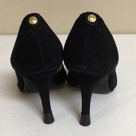 Women’s Michael Kors Black Leather Heels size 8.5 - Picture 4 of 7